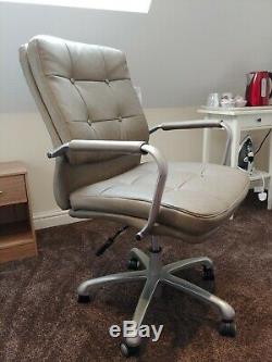 Gramercy Grey Leather Swivel Office Chair from John Lewis reduced to clear