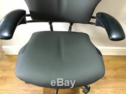 Grey Leather Humanscale Freedom Ergonomic Office Task Chair Free Uk Del