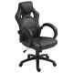 Grey Pu Leather Executive Racing Swivel Gaming Office Chair 108h X 71d X 61wcm