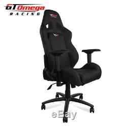 Gt Omega Elite Racing Gaming Office Chair Black Pvc Esport Seat