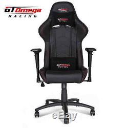Gt Omega Pro Racing Gaming Office Chair Black Leather Esport Seat OC-F003