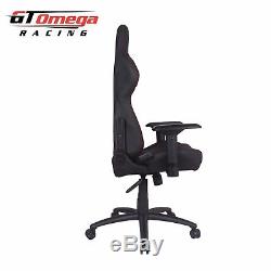 Gt Omega Pro Racing Gaming Office Chair Black Leather Esport Seats Ak