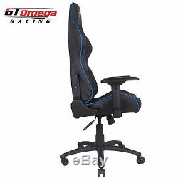 Gt Omega Pro Racing Gaming Office Chair Black Next Blue Leather Esport Seats Ak