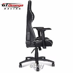 Gt Omega Pro Racing Gaming Office Chair Black Next White Leather Esport Seats