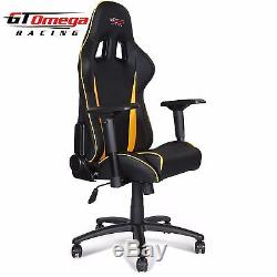 Gt Omega Pro Racing Gaming Office Chair Black Next Yellow Leather Esport Seat Ak