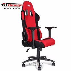 Gt Omega Pro Racing Gaming Office Chair Red And Black Fabric Esport Seats Ak