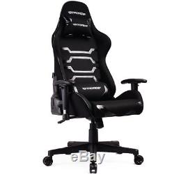 Gtforce Evo Ct Black Reclining Sports Racing Gaming Office Desk Pc Fabric Chair