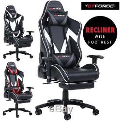 Gtforce Formula MX Reclining Leather Sports Racing Office Desk Chair Gaming