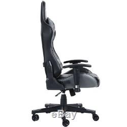 Gtforce Pro Fx Grey Reclining Sports Racing Gaming Office Desk Pc Leather Chair