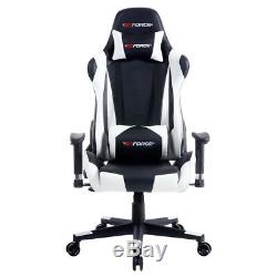 Gtforce Pro Fx White Reclining Sports Racing Gaming Office Desk Pc Leather Chair