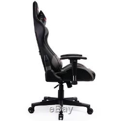 Gtforce Pro St Grey Reclining Sports Racing Gaming Office Desk Pc Leather Chair