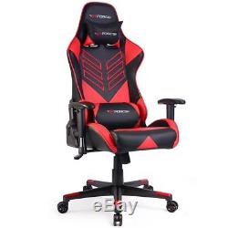Gtforce Pro St Red Reclining Sports Racing Gaming Office Desk Pc Leather Chair