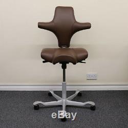 HAG Capisco 8106 Chair Brown Leather Showroom Model