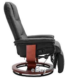 HOMCOM Ergonomic Office Recliner Sofa Chair PU Leather Plush Armchair Lounger