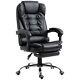 Homcom Executive Office Chair Pu Leather Swivel Chair With Footrest Black