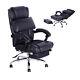 Homcom Executive Office Chair Reclining Faux Leather Pu Swivel Computer Black