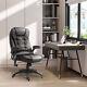 Homcom Executive Office Chair With Massage And Heat, High Back Pu Leather Massag