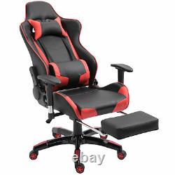 HOMCOM Gaming Chair Office Chesterfield Swivel Executive High Back PU Leather