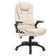 Homcom Heated Vibrating Massage Office Chair With Reclining Function, Beige