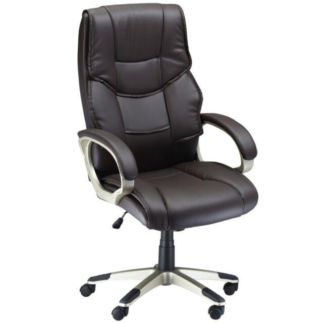 Homcom Home Office Chair High Back Computer Desk Chair With Faux Leather