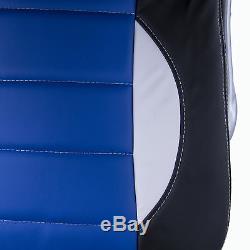 HOMCOM Office Chair Gaming Racing Swivel Bucket Computer Chair PU Leather