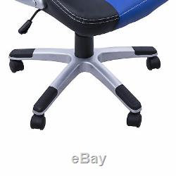 HOMCOM Office Chair Gaming Racing Swivel Bucket Computer Chair PU Leather