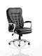 Heavy Duty Leather Executive Computer Swivel Office Chair 27 Stone Goliath 170kg