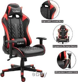 Height Adjustable Ergonomic Recliner Swivel Office PC Gaming Chair Desk Chairs