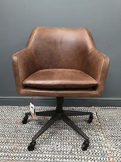 Helvetica Leather Office Chair by West Elm