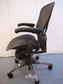 Herman Miller Aeron B Ergonomic Office Chair in Leather NEW from John Lewis