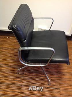 Herman Miller Vitra Black Leather Soft Pad Chairs