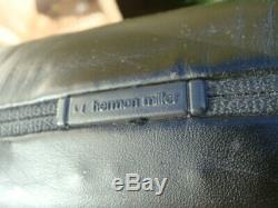Herman Miller soft pad vintage chair 60s 70s black Leather contemporary Eames