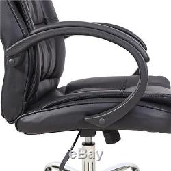 High Back Black Leather Computer Office Chair Executive Swivel Adjustable