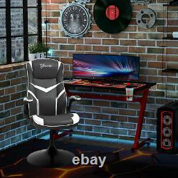 High Back Computer Gaming Chair Executive Swivel Adjustable Home Office Grey