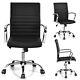 High Back Executive Chair Ergonomic Home Office Chair Rolling Pu Leather Chair
