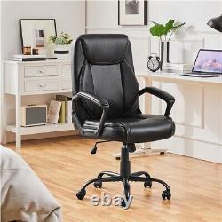 High Back Executive Office Chair PU Leather Upholstered Chair Computer Chair