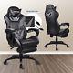 High Back Executive Office Gaming Chair Massage Adjustable Pu Recliner Footrest