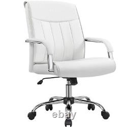High Back Office Chair Contemporary PU Leather Executive Chair withPadded Armrests