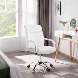 High Back Office Chair Contemporary PU Leather Executive Chair withPadded Armrests