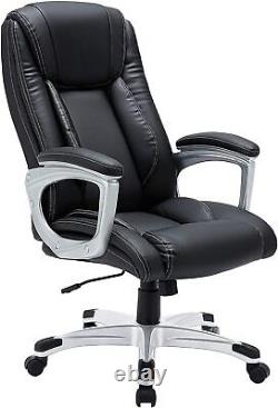 High Back Office Chair PU Leather Ergonomic Adjustable Executive Office Chair