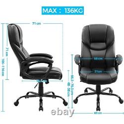 High Back Office Desk Chair Adjustable Height Ergonomic Swivel Computer Chair