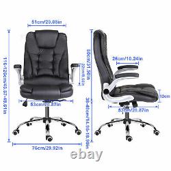 High Back PU Leather Computer Home Office Game Chair Executive Swivel Recliner