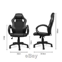 High Back PU Leather Office Computer Gaming Racing Chair Ergonomic Swivel Chairs