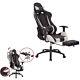 High Back Recliner Gaming Chair White Office Home Computer Racing Ergonomic