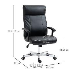 High-Back Vibration Massage Office Chair Executive Office Chair with Armrests