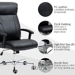 High-Back Vibration Massage Office Chair Executive Office Chair with Armrests