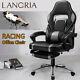 Highback Swivel Leather Office Racing Gaming Style Computer Desk Reclining Chair