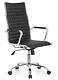 Hjh Office Vemona 20 Black/chrome Pu Leather Office/executive Chair