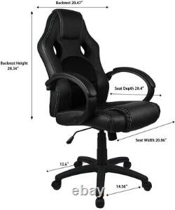 Homall Executive Swivel Leather Office Chair Racing Chair High-back Gaming Chair