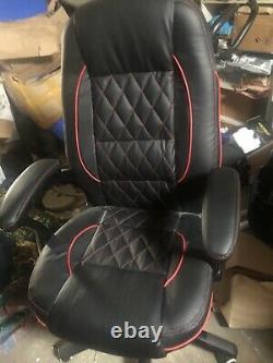 Homcom 5550-3300 PU Leather High Back Office Chair Black